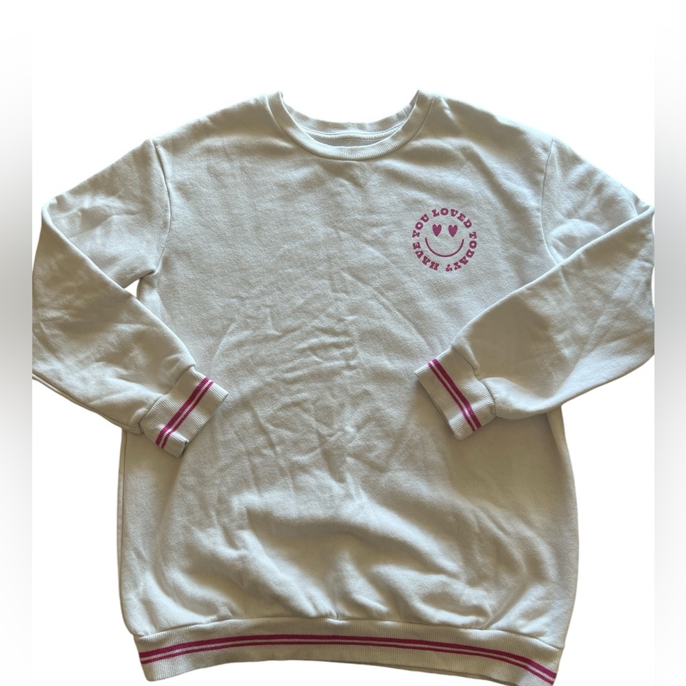Art Class girls’ size XL 14 “Have You Loved Today”‎ white sweatshirt